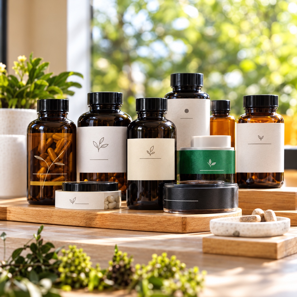 Supplement bottles